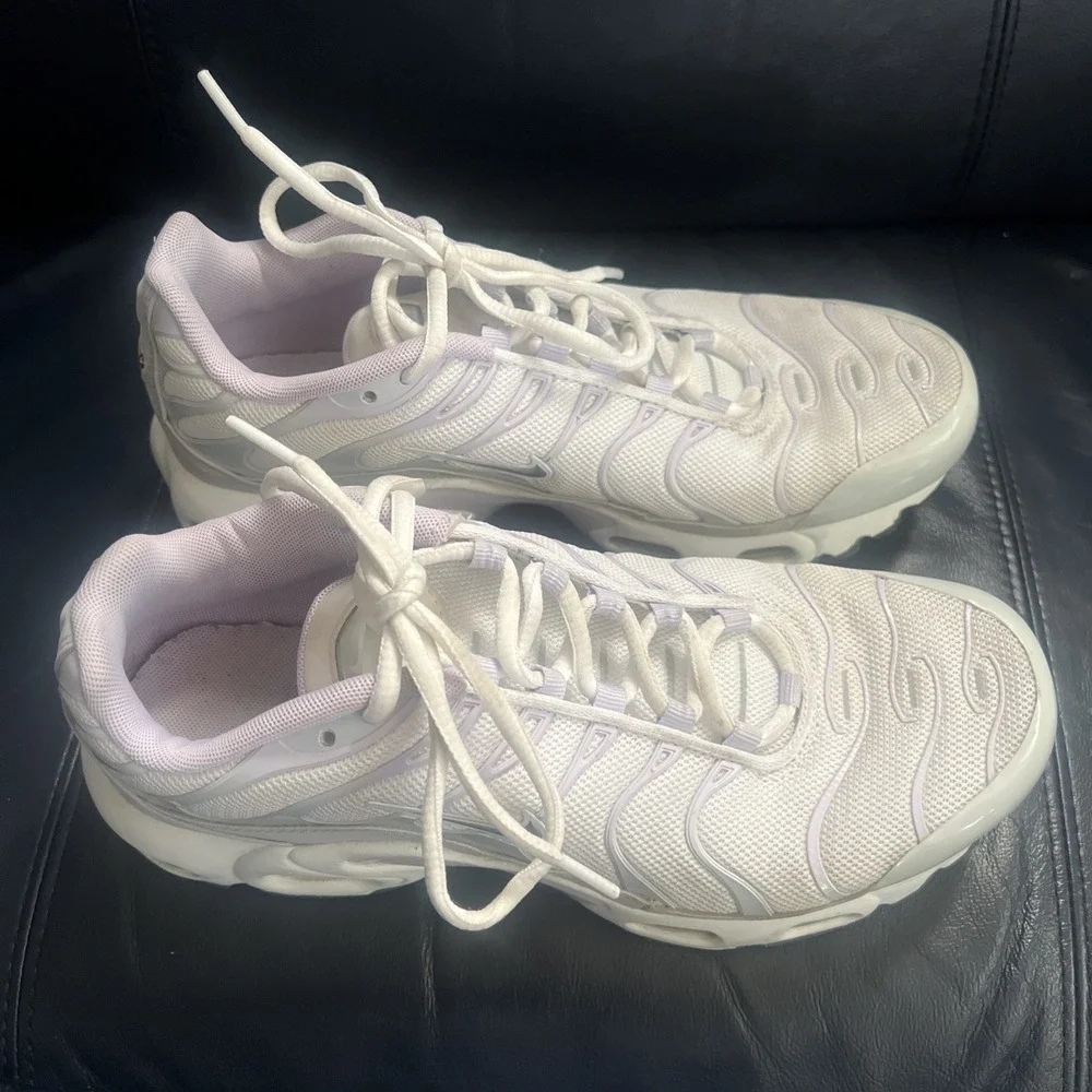 Y2K Urban Streetwear Nike Air Max Plus Girls Sneakers Purple Grey Size 6Y